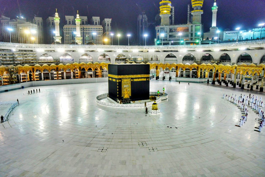 Laylat al-Qadr during global outbreak of the coronavirus disease (COVID-19), at the Grand Mosque in Mecca